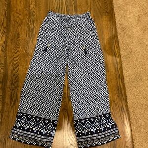 Tommy Bahama extra small lightweight flowy  pants navy and dark blue pants